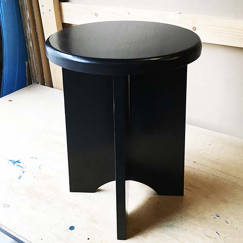 椅子の修理事例:スツール座面の接着補修