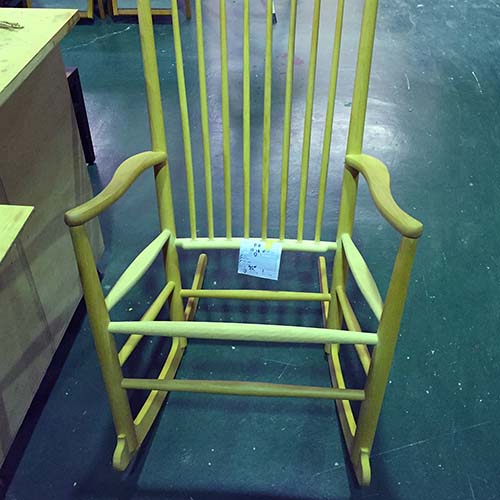 椅子の修理事例:ロッキングチェアの部材製作