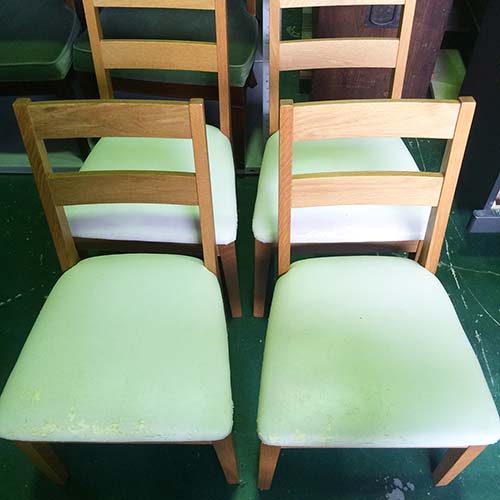 椅子修理リメイク事例:座面の張り替え