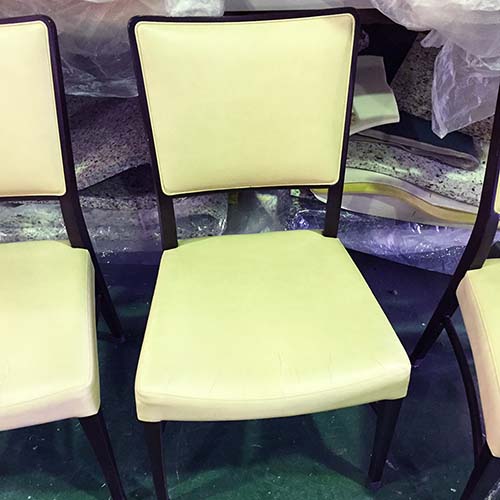 椅子修理・張り替え・塗り替え・修理リメイク事例:背もたれ・座面張り替え