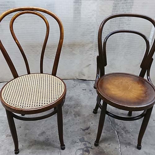 椅子修理・張り替え・塗り替え・修理リメイク事例:部分的に塗装補修