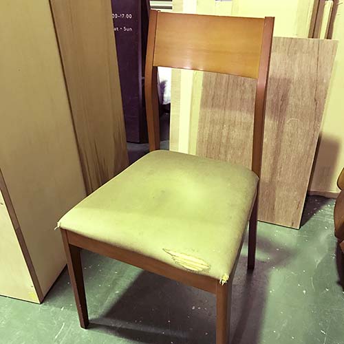 椅子やベンチの修理・張り替え・塗り替え・修理リメイク事例:座面張り替え・解体組み直し