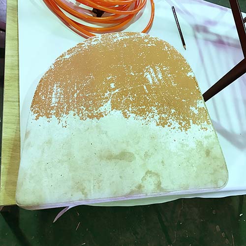 椅子やベンチの修理・張り替え・塗り替え・修理リメイク事例:座面張り替え