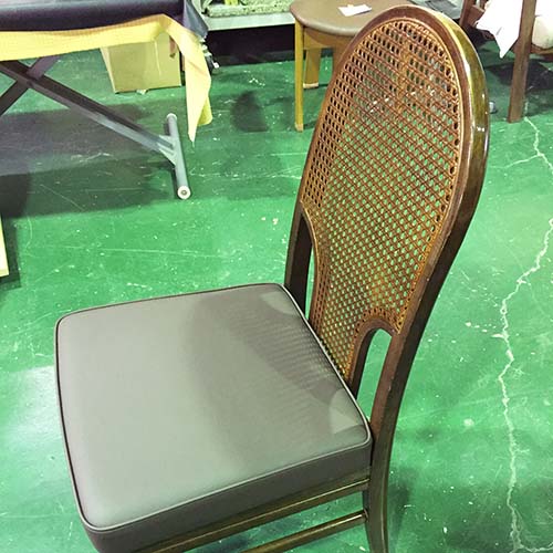 椅子やベンチの修理・張り替え・塗り替え・修理リメイク事例:籐の張り替え・籐の色あわせ塗装・座面張り替え