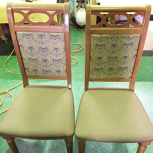 椅子やベンチの修理・張り替え・塗り替え・修理リメイク事例:座板交換・解体組み直し・座面張り替え