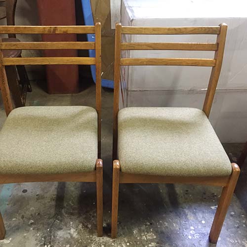 椅子の修理事例:座面張り替え・ウレタン入れ替え