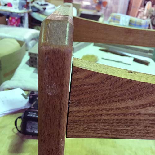 椅子の修理事例:フレームの組み直し