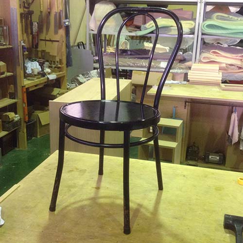 椅子の修理事例:座面修復