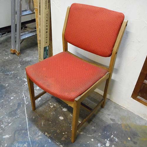 椅子の修理事例:座面・背張り替え・ウレタン入れ替え