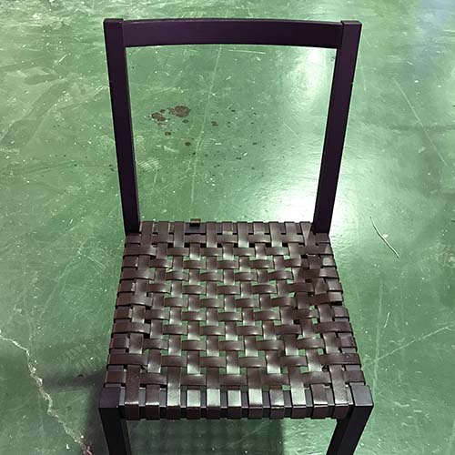 椅子やベンチの修理・張り替え・塗り替え・修理リメイク事例:座面テープ張り替え