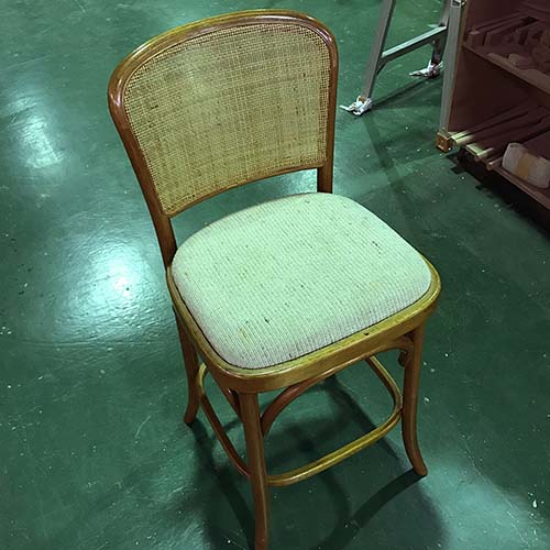 椅子やベンチの修理・張り替え・塗り替え・修理リメイク事例:座面張り替え・ウレタン交換