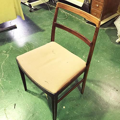 椅子やベンチの修理・張り替え・塗り替え・修理リメイク事例:座面張り替え・ウレタン交換