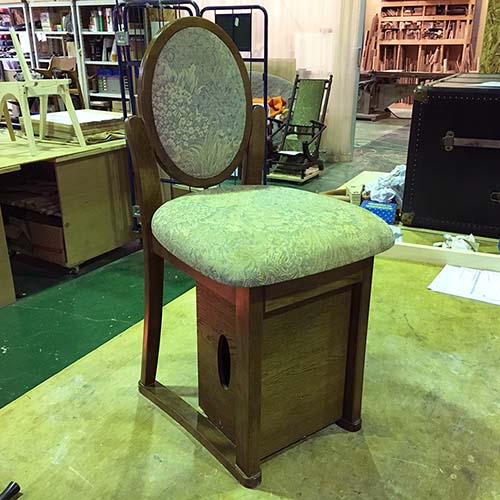 椅子やベンチの修理・張り替え・塗り替え・修理リメイク事例:椅子脚の新規製作、組み直し