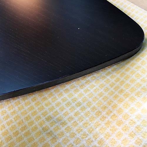 テーブルの修理事例:木口テープ接着補修