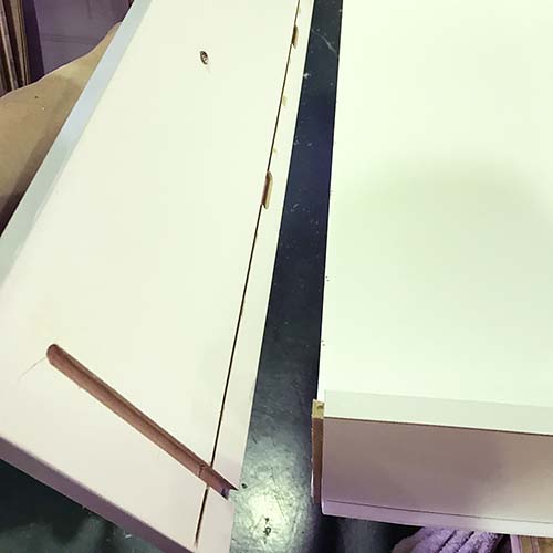 家具の修理事例:引き出し外れ修理