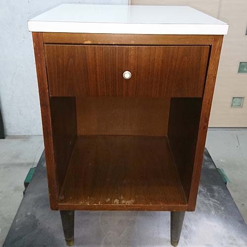 家具の修理事例:キャビネット突板の張り替え補修