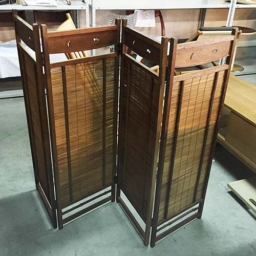 ついたて修理:組み直し・蝶番交換