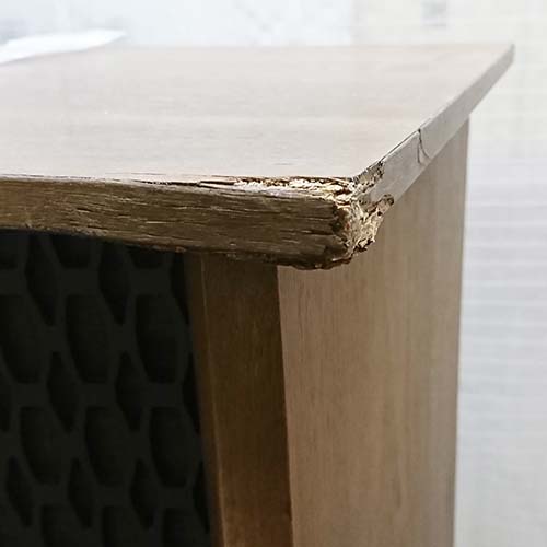 スピーカー傷修理事例